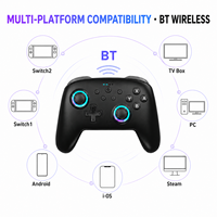 Control de Juego Inalámbrico S105 BT con Joystick RGB 3D Hall, Control de Movimiento de 9 Ejes, Compatible con Switch 2/Android/IOS/PC/TV Box