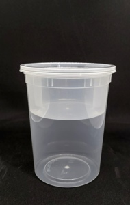 2 Layer Clear Disposable Microwavable <b>Soup</b> Cup Leakproof Round Food Storage <b>Containers</b> Plastic <b>Container</b> Ready to Export - Product Image 5