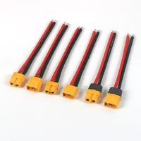 Connecteurs mâles et femelles CustomXT60 haute intensité avec câbles en silicone, connecteurs d'alimentation pour batteries au lithium, modèles RC et drones