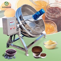 Jacket Boiler Sandwich Enkelfasige Dubbele Pot Honingmachine Suikersmeltmachine 300l Elektrische Vacuüm Roermachine met Roerder