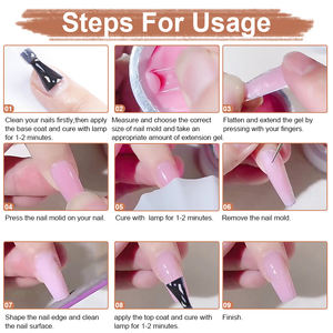 <span class=keywords><strong>Gel</strong></span> para Uñas, <span class=keywords><strong>Gel</strong></span> Duro de 15 ml, No Pegajoso, No Tóxico, Poly <span class=keywords><strong>Gel</strong></span> para Esculpir y Modelar, Sin Logotipo, Tallado, Decoración de Uñas LED, Extensión - Product Image 5