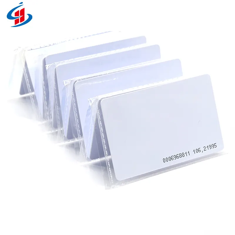 In Stock scheda di controllo accessi stampabile senza contatto 125khz TK4100 T5577 MF Classic 1k 13.56mhz RFID Blank PVC Card