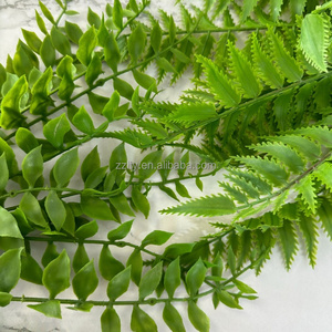 ZZLTY 13-Feuilles de fougère artificielles en plastique vert pour intérieur et extérieur, palmiers suspendus pour mariages - Product Image 3
