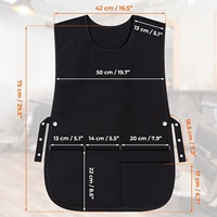 Gilet de Barbier Sans Manches, Tablier de Coiffeur, Gilet de Travail Unisexe, Tablier de Chaussureur pour Femmes et Hommes, Résistant aux Cheveux, pour Salon de Coiffure