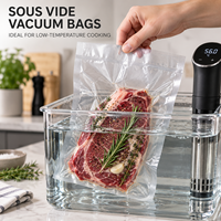 Sacs sous vide gaufrés résistants à la chaleur approuvés par la FDA pour la cuisson sous vide et la conservation longue durée des aliments