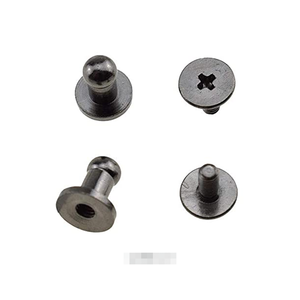 Boutons à tête ronde 6 mm, rivets à <span class=keywords><strong>vis</strong></span> Chicago, sans filetage croisé, montage solide pour ceinture, portefeuille, sac à main - Product Image 4