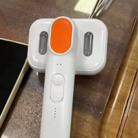 Hot Selling 3-in-1 <strong>Rechargeable</strong> Automatic Safe Pet Spray Comb Wet Steamy Silicone Foldable Cat Dog Hair Grooming Plastic Remover