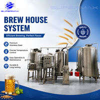 Ligne d'équipement de brassage de bière artisanale commerciale, cuve de fermentation 300L 500L 1000L en acier inoxydable SUS304, ligne de production automatique