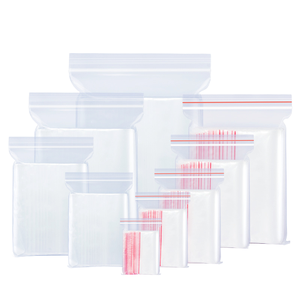 Bolsas de Plástico PE Transparentes con Cierre Hermético, Impresión Personalizada, Impermeables, para Envasado de Alimentos, Reutilizables, para Panadería y Aperitivos - Product Image 1