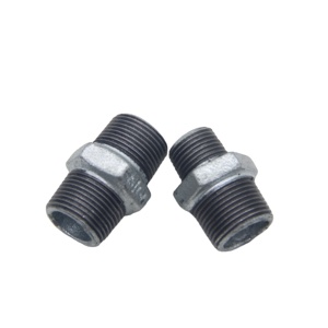 High quality BS NPT DIN <strong>reducing</strong> <strong>hexagon</strong> <strong>nipples</strong> galvanized malleable iron pipe fitting for fire fighting system - Product Image 6