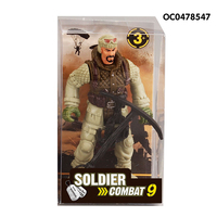 Fabrication de figurines de soldats en plastique pour enfants, jouets militaires miniatures, ensemble de jeu de soldats