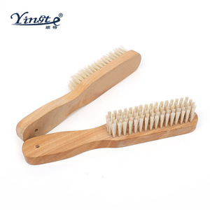 Yinste Solid Wood Shoe <b>Brush</b> With Pp Fiber Long Handle <b>For</b> Household <b>Cleaning</b> - Product Image 4