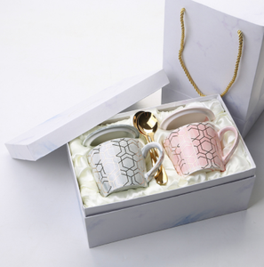 Juego de Regalo de Navidad de Lujo Corporativo 2022, Juego de Regalo de Mármol para Boda, Recuerdo para Damas de Honor, Regalo para <span class=keywords><strong>Parejas</strong></span>, Taza, Caja de Regalo, Bolsa para Boda - Product Image 5
