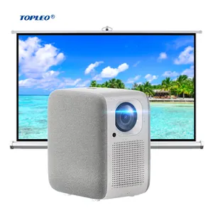 Topleo Lcd 안드로이드 TV 인증 프로젝터 Hd 4k 1080p 홈 시어터 휴대용 스마트 4k 안드로이드 Lcd 프로젝터
