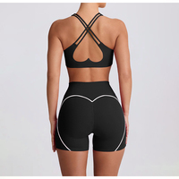 Conjuntos de Ropa Deportiva Personalizada FH, Sujetador Deportivo y Leggings de Yoga, Ropa Deportiva de Gimnasio, Conjunto de 2 Piezas para Yoga, Ropa de Gimnasio para Mujer