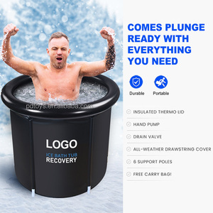 Biểu Tượng Tùy Chỉnh Xách Tay 5 Lớp PVC Cách Nhiệt Inflatable Ngâm Bồn Tắm Có Thể Gập Lại Của Vận Động Viên Lạnh Plunge Tắm Spa Hồ Bơi Trị Liệu Người Lớn - Product Image 3