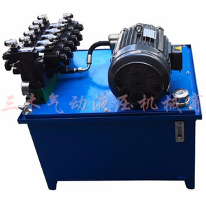 Groupe hydraulique 7,5 kW, moteur PV2R1, 21 bars, réservoir d'huile 200 L, système hydraulique pour plateforme élévatrice - Product Image 1