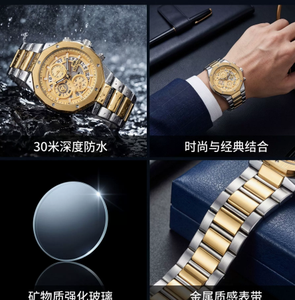 BESTWIN 114C Stainless Steel Design Mechanical Watch Men for Sale Fashion Brand Luxury Sport Watrches - Product Image 4