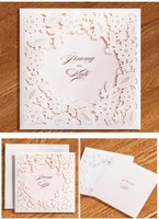 Carte d'invitation de mariage personnalisée de luxe, logo personnalisé, texte, impression dorée sur papier