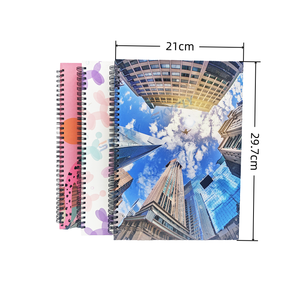 Tùy chỉnh A4 thiết kế phổ biến máy tính xách tay nhựa cuộn dây ràng buộc bìa cứng trường máy tính xách tay 100sheets - Product Image 4