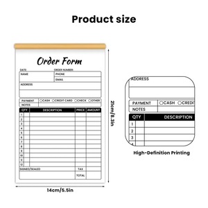 Carnets de factures autocopiantes NCR multi-parties de haute qualité avec logo personnalisé pour usine - Product Image 2