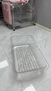 Forniture mediche ospedale manuale baby cart mobile neonato e pediatrico letto separato ABS baby cesto <span class=keywords><strong>accessori</strong></span> - Product Image 3