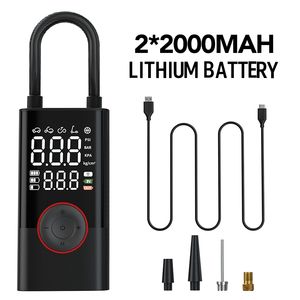 HF-005 2025 नवीनतम पोर्टेबल कार एयर पंप तेजी से मुद्रास्फीति कॉर्लेस एयर पंप डिजिटल डिस्प्ले दबाव मुद्रास्फीति - Product Image 2