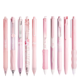 Kawaii Cute School Office <span class=keywords><strong>Gel</strong></span> Pen 0,5mm Tinta negra Bolígrafo <span class=keywords><strong>de</strong></span> plástico Papelería para escribir - Product Image 1