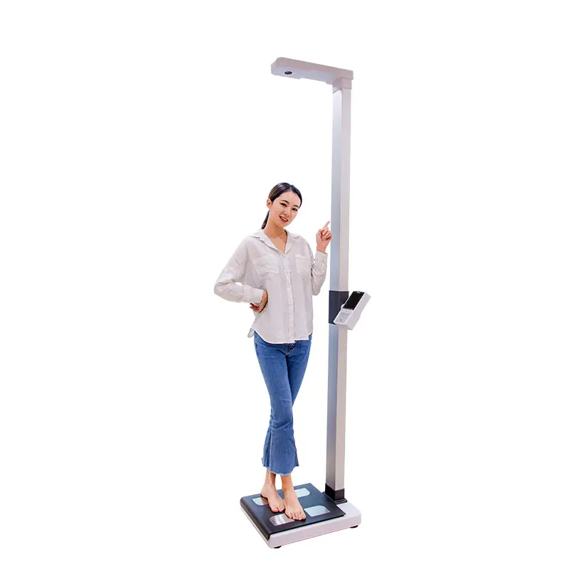 Dijital vücut yağ mobil ölçüm ekipmanları yükseklik ağırlığı BMI ölçeği makinesi