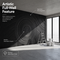 Panneau de fond en bois sculpté 3D haut de gamme, résistant à l'humidité, en bois massif, pour la protection décorative des murs, usage commercial et résidentiel