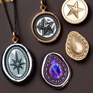 Cabeza de sello de cobre con diseño de corona y estrella en relieve para decoración de sellos. - Product Image 1