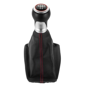 Audi Gear <b>Shift</b> <b>Knob</b> Cover Leather Manual Transmission Black Ergonomic Fitment - Product Image 2
