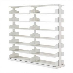 Meubles d'école de design moderne, équipement de bibliothèque, bibliothèques métalliques, bibliothèque en acier, étagère à livres avec 7 niveaux - Product Image 3