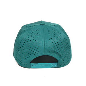 Casquette de camionneur de golf à 5 panneaux imperméable à l'eau à séchage rapide et découpe de trous perforés personnalisés en 3D avec lettre structurée brodée de logo - Product Image 5