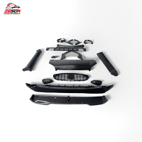 Kit carrosserie style MS en fibre de carbone véritable pour Smart Fortwo C453, comprenant : Lame avant, diffuseur arrière, jupes latérales et capot en fibre de carbone sèche