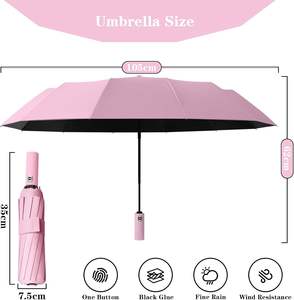 <span class=keywords><strong>Parapluie</strong></span> de voyage coupe-vent ouverture automatique fermeture 24 côtes robuste Compact pliant Protection UV hommes femmes <span class=keywords><strong>parapluie</strong></span> de haute qualité - Product Image 6