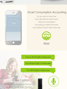 Interruttore Smart WiFi a 4 Vie 147*86MM Compatibile con Alexa e Google Home, Presa WiFi Universale con Design Flip e Display OLED - Product Image 6