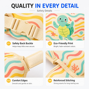 <span class=keywords><strong>Gilet</strong></span> <span class=keywords><strong>de</strong></span> <span class=keywords><strong>natation</strong></span> pour enfants en mousse EPE et polyester, <span class=keywords><strong>avec</strong></span> brassards intégrés, ceinture <span class=keywords><strong>de</strong></span> flottabilité et boucle <span class=keywords><strong>de</strong></span> sécurité dorsale – Vente en gros - Product Image 2
