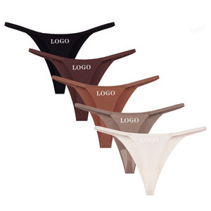 Womens Calcinha Fio Dental Teens Girls G-String biancheria intima Sexy G String Logo personalizzato stampato mutandine perizoma senza cuciture - Product Image 1