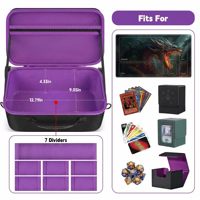 Vente en gros d'usine, boîte de transport personnalisée en EVA pour cartes MTG/TCG avec sangles pour tapis de jeu