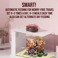 Distributeur automatique de nourriture pour poissons suspendu, personnalisé, durable, écologique, à minuterie de précision, pour aquarium, koi, arowana