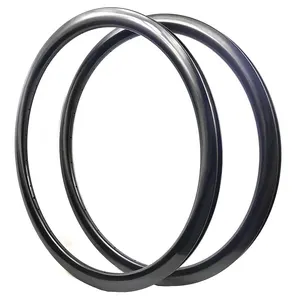 BIKEDOC RD38H 38mm profondeur 24mm large et 26mm large jante tubulaire en carbone en forme de U pour vélo de route 700c Cyclocross jantes en carbone