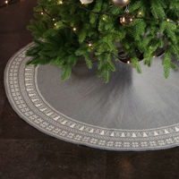 48''jupe d'arbre de Noël rouge accessoires de décoration de la maison décorations d'arbre de Noël décor de Noël jupe d'arbre tricotée