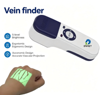 EURVET Détecteur de veines portable, projecteur vasculaire, projection précise des vaisseaux sanguins sous la peau, conception ergonomique, support et chariot en option