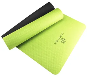 2021 Hotsell Non Slip Double Layer Eco Friendly TPE Yoga Mat, Yoga Pilates 6MM Textured Non Slip Surface Yoga Mats