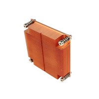 Radiateur de serveur 1U de haute qualité, dissipateur thermique en cuivre extrudé à 4 trous, série 6000, découpe, pliage, soudage et poinçonnage sur mesure