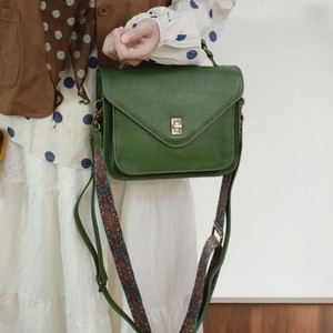 Bolso Bandolera de Cuero para Mujer, Verde, Horizontal, con Cierre de Hebilla, Resistente, para Uso Diario - Product Image 2