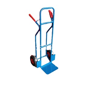 Chariot à main 1170x495x510mm 2 roues en acier thermolaqué usage industriel durable bleu lac - Product Image 3