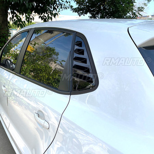 For VW Polo 6R 6C 2011-2017 Body Kit Rear <b>Window</b> Shutter <b>Cover</b> Trim Rear Quarter Panel <b>Window</b> Car Accessories - Product Image 4