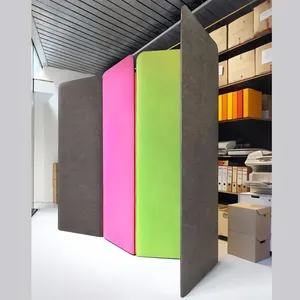 Acoustic Panel Price Acoustic Free Standing 3 Panel Partition Office Acoustic Movable Wall Partition Sound Proof Wall Panels Acoustic Room Dividers